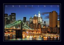 #8665<br>City at the HolidayNew York Holiday Card