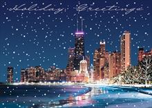 #8561<br>Chicago Lake shoreChristmas holiday card