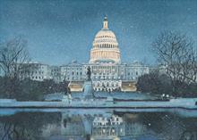 #7357<br>Snow on the CapitolWashington DC Christmas Cards