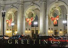 #7738<br>Union Station at ChristmasWashington, DC Holiday Card